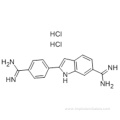 1H-Indole-6-carboximidamide,2-[4-(aminoiminomethyl)phenyl]-, hydrochloride (1:2) CAS 28718-90-3